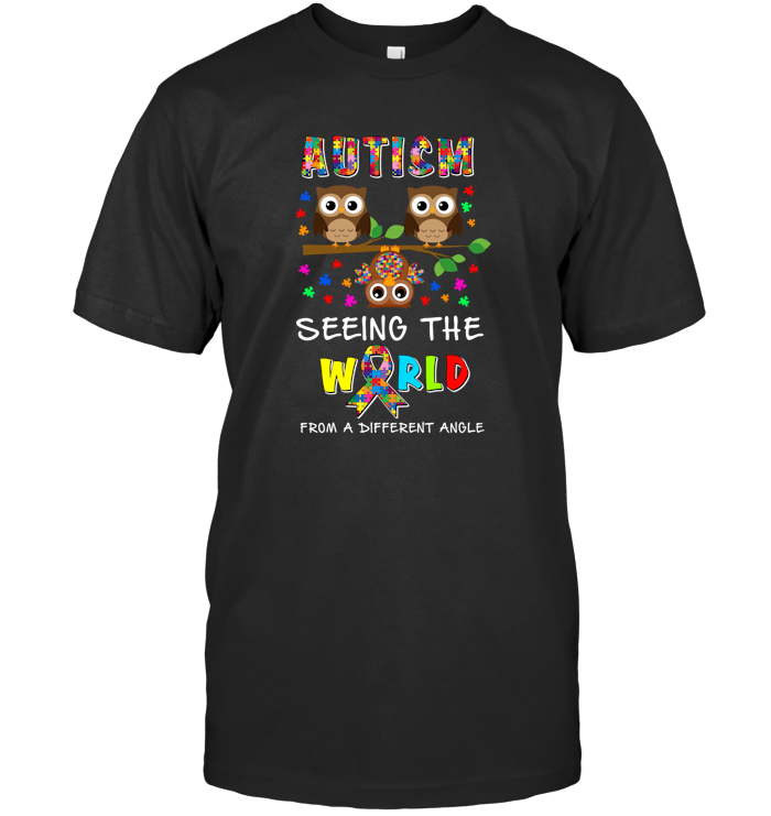 Autism Owls and Puzzle Pieces World T-Shirts