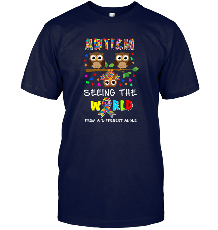 Autism Owls and Puzzle Pieces World T-Shirts